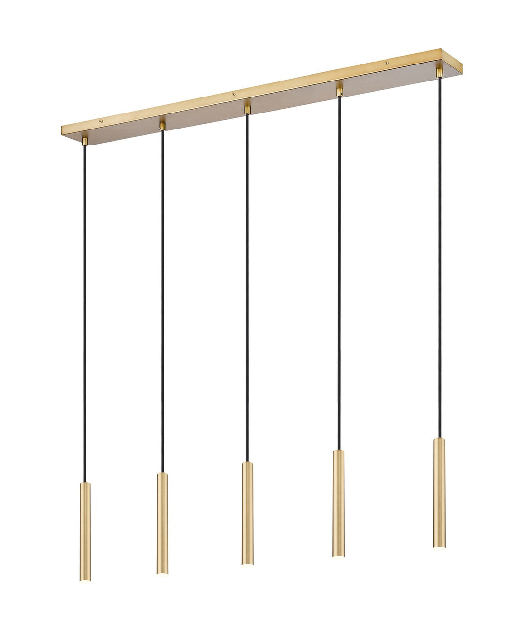 Forest LED Linear Chandelier in Modern Gold - available from The Lighting Shoppe, trusted by Canadian homeowners