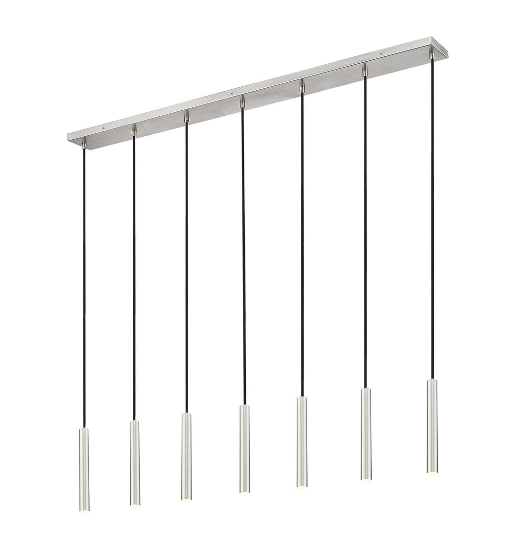Forest LED Linear Chandelier in Brushed Nickel - available from The Lighting Shoppe, trusted by Canadian homeowners
