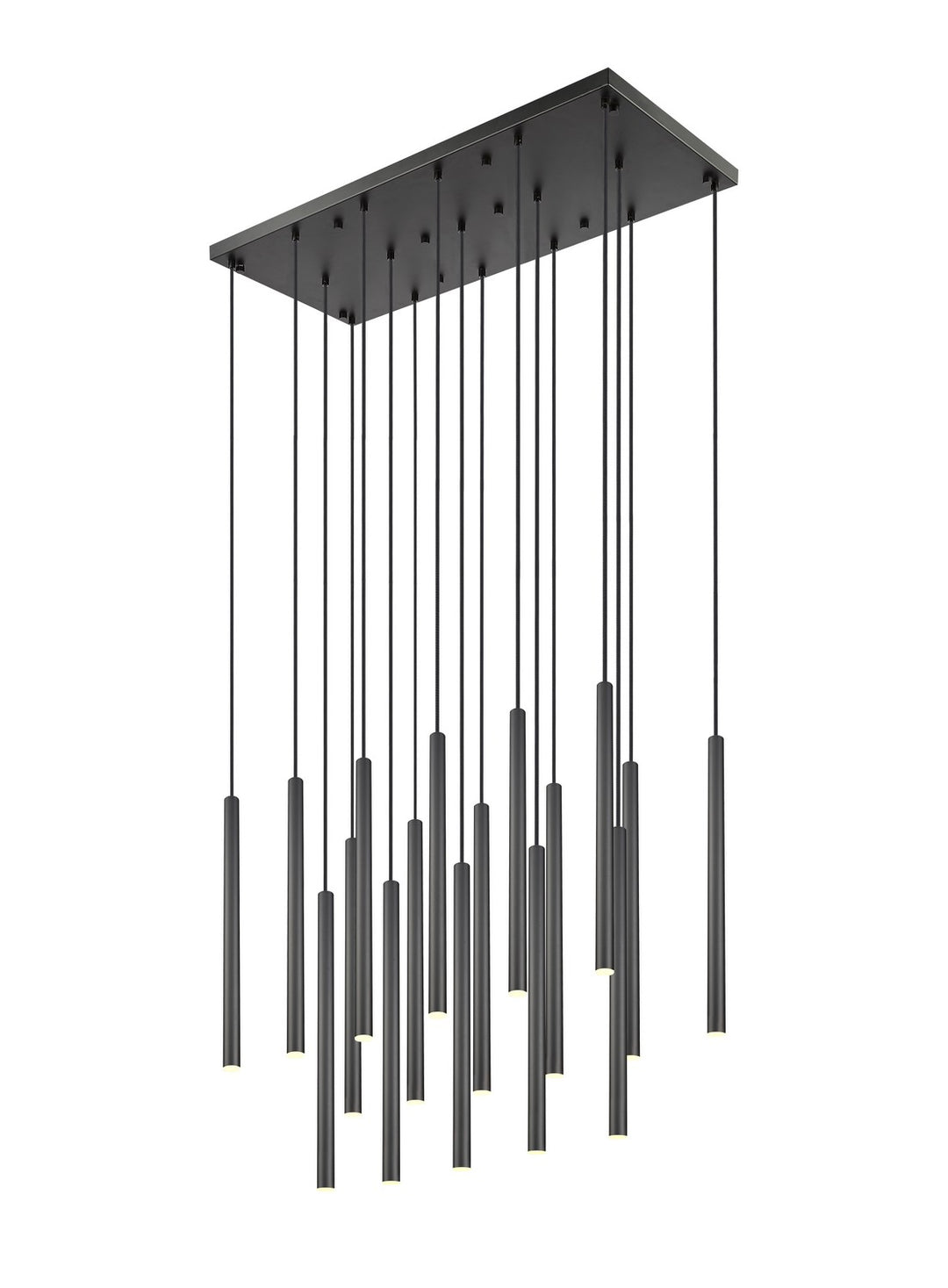 Forest LED Linear Chandelier in Matte Black - available from The Lighting Shoppe, trusted by Canadian homeowners
