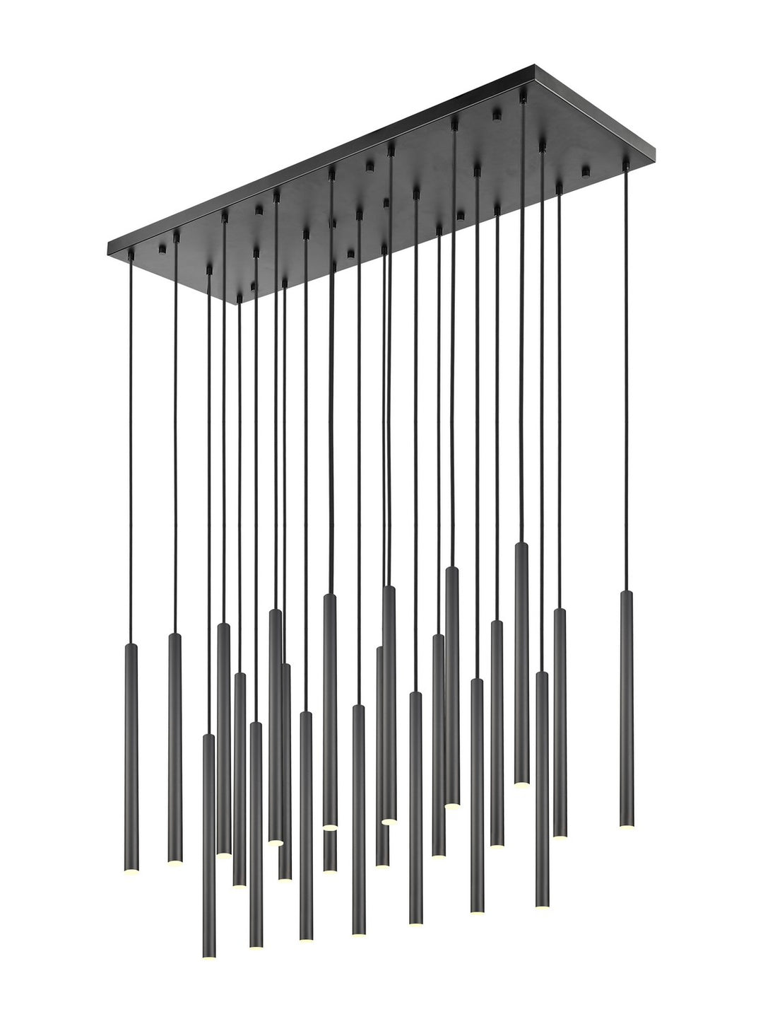 Forest LED Linear Chandelier in Matte Black - available from The Lighting Shoppe, trusted by Canadian homeowners