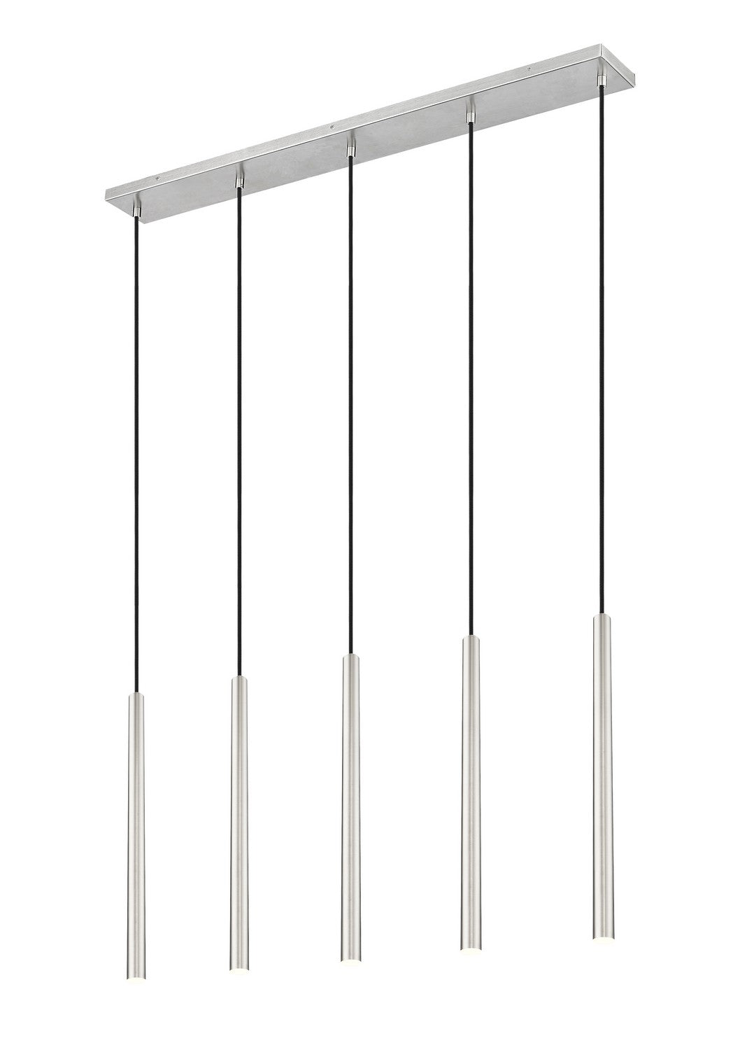 Forest LED Linear Chandelier in Brushed Nickel - available from The Lighting Shoppe, trusted by Canadian homeowners
