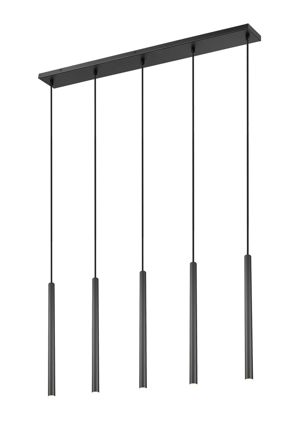 Forest LED Linear Chandelier in Matte Black - available from The Lighting Shoppe, trusted by Canadian homeowners