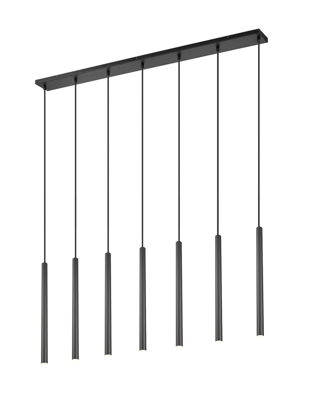 Forest LED Linear Chandelier in Matte Black - available from The Lighting Shoppe, trusted by Canadian homeowners