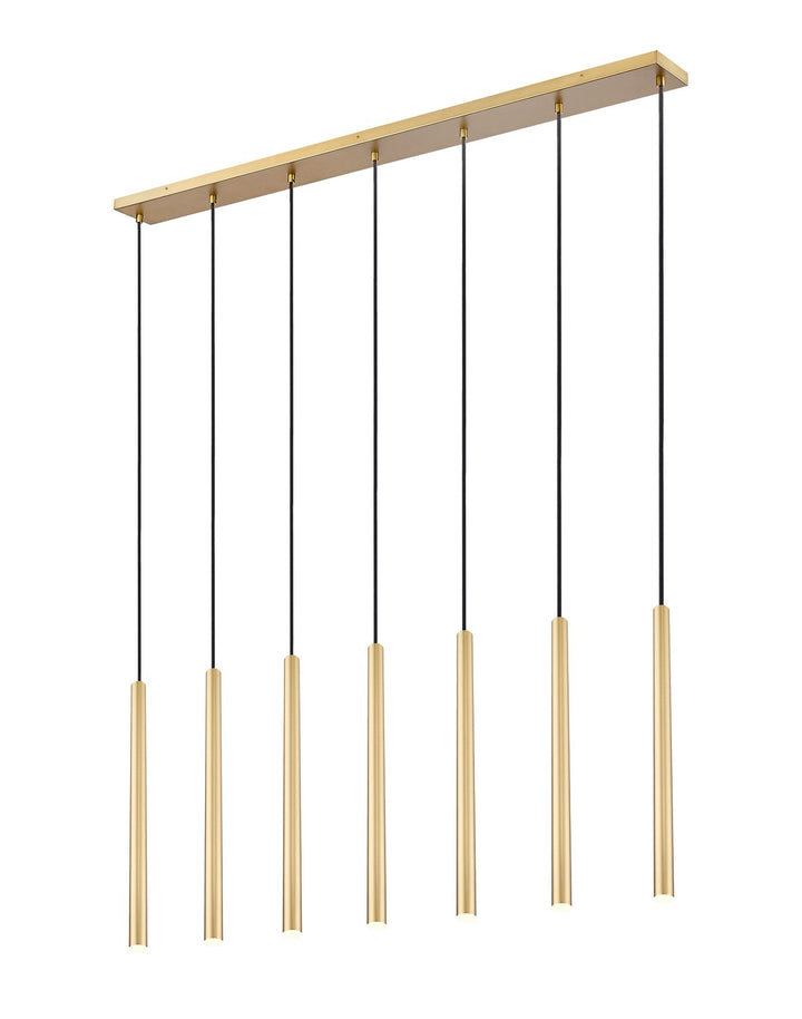 Z-Lite Canada - 919MP24-7L-MGLD-LED - LED Linear Chandelier - Forest - Modern Gold