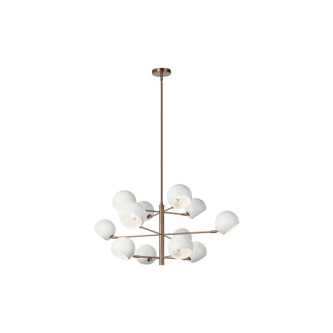Matteo Canada - C31712MWAG - 12 Light Chandelier - Orb - Matte White