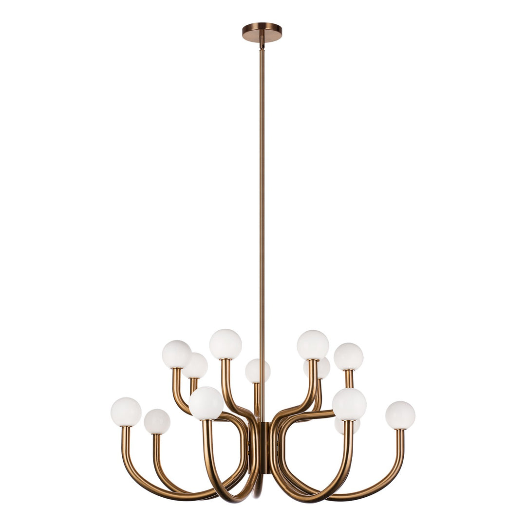 Matteo Canada - C34214AGOP - 14 Light Chandelier - Joelle - Aged Gold Brass