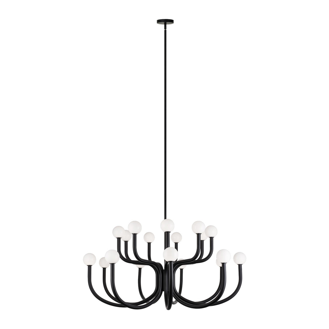 Matteo Canada - C34218MBOP - 18 Light Chandelier - Joelle - Matte Black