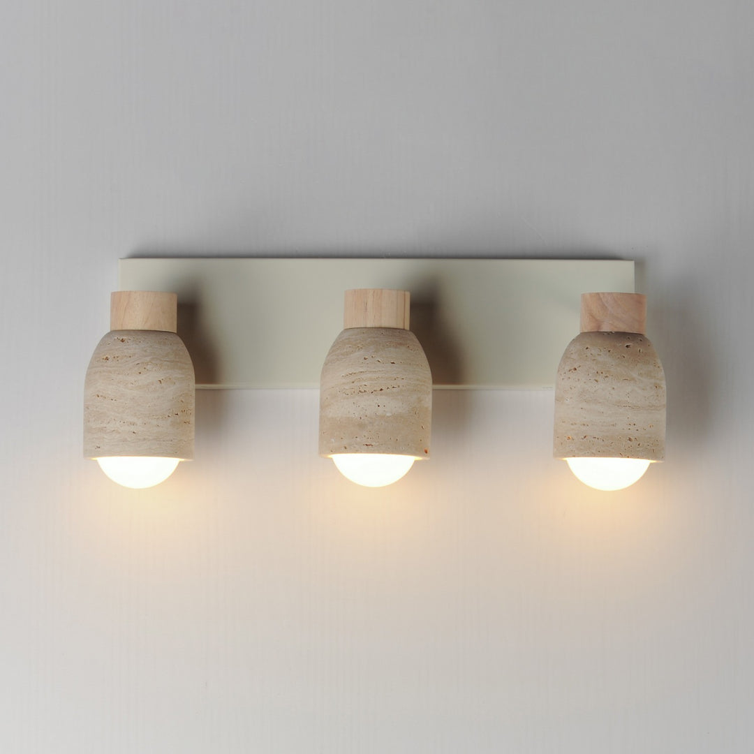 Maxim - 10623TVOY - Three Light Bath Vanity - Pompeii - Travertine / Oyster