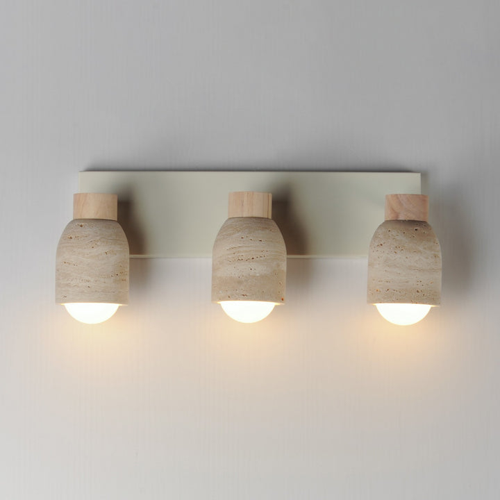 Maxim - 10623TVOY - Three Light Bath Vanity - Pompeii - Travertine / Oyster