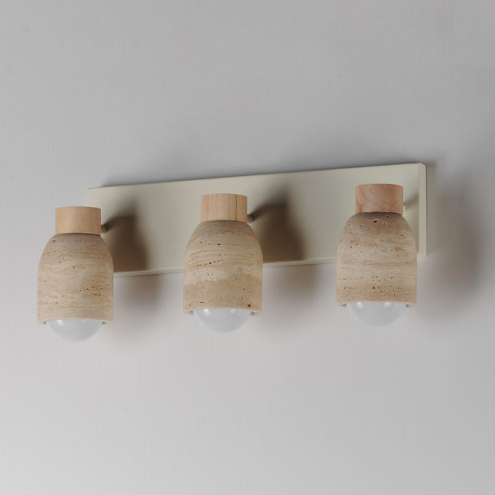 Maxim - 10623TVOY - Three Light Bath Vanity - Pompeii - Travertine / Oyster