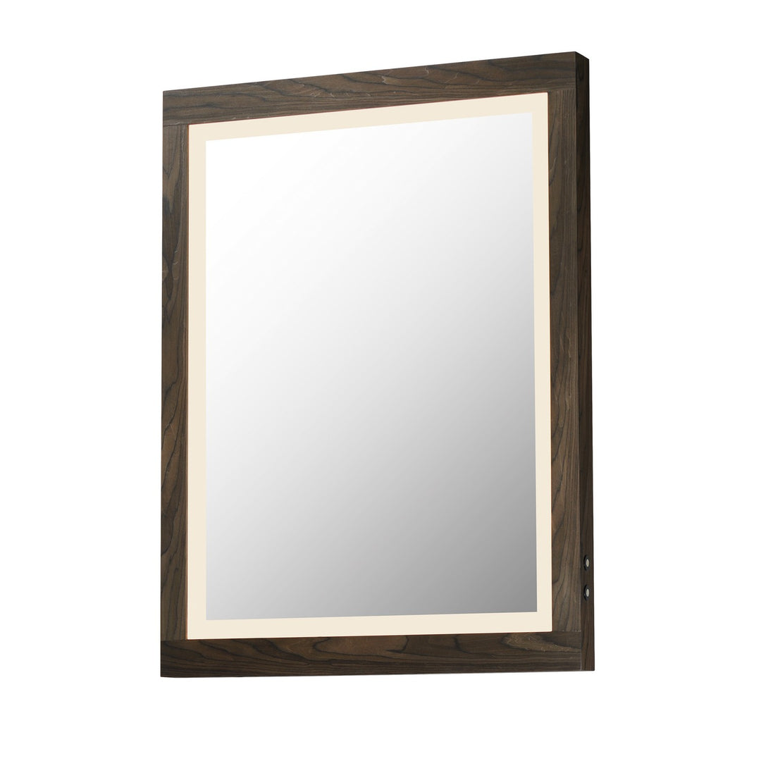 ET2 - E42052-WN - LED Mirror - Sawyer - Walnut