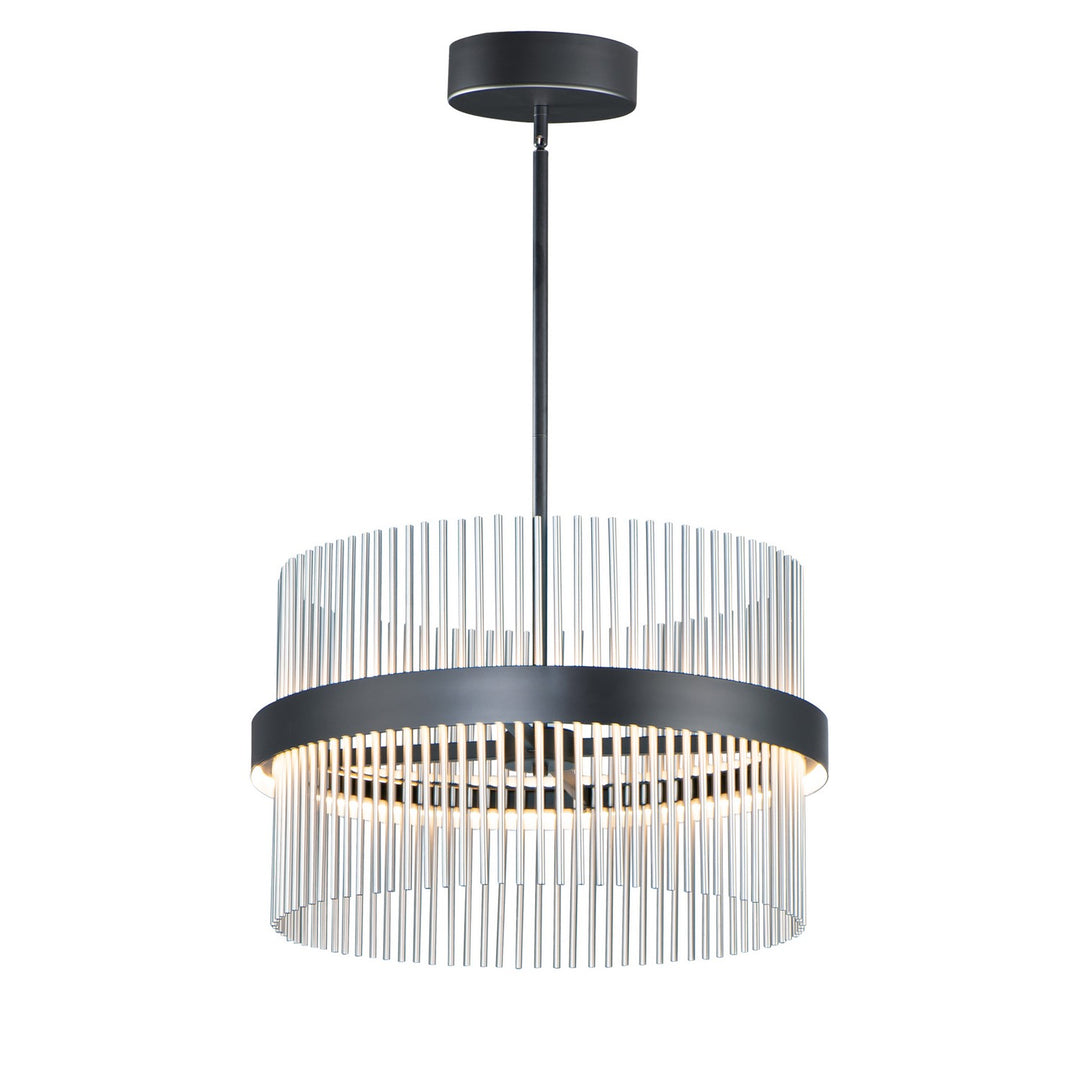 ET2 - E34255-BKSN - LED Pendant - Chimes WiZ - Black / Satin Nickel