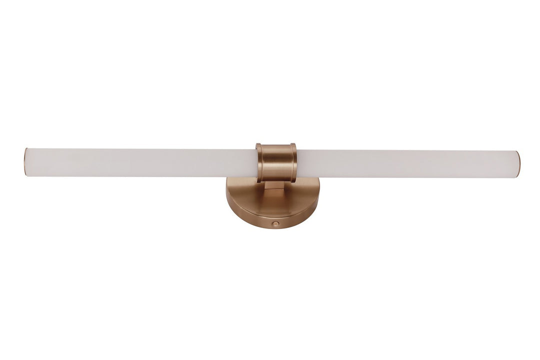 Alina LED Vanity in Satin Brass - available from The Lighting Shoppe, trusted by Canadian homeowners
