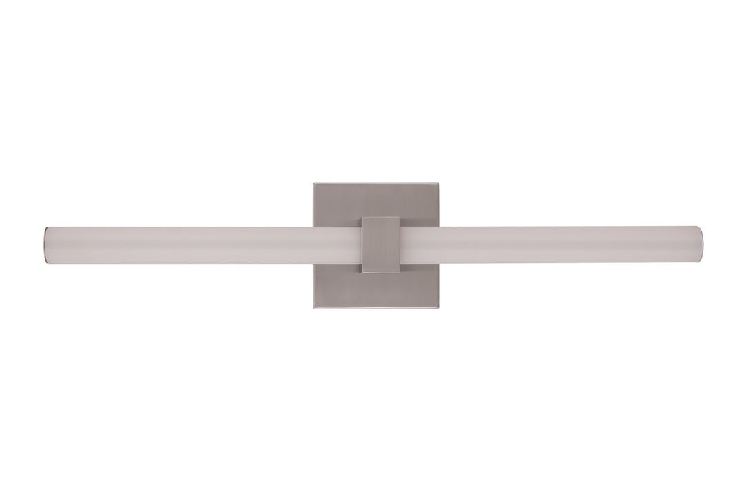 Linear LED Vanity in Brushed Polished Nickel - available from The Lighting Shoppe, trusted by Canadian homeowners