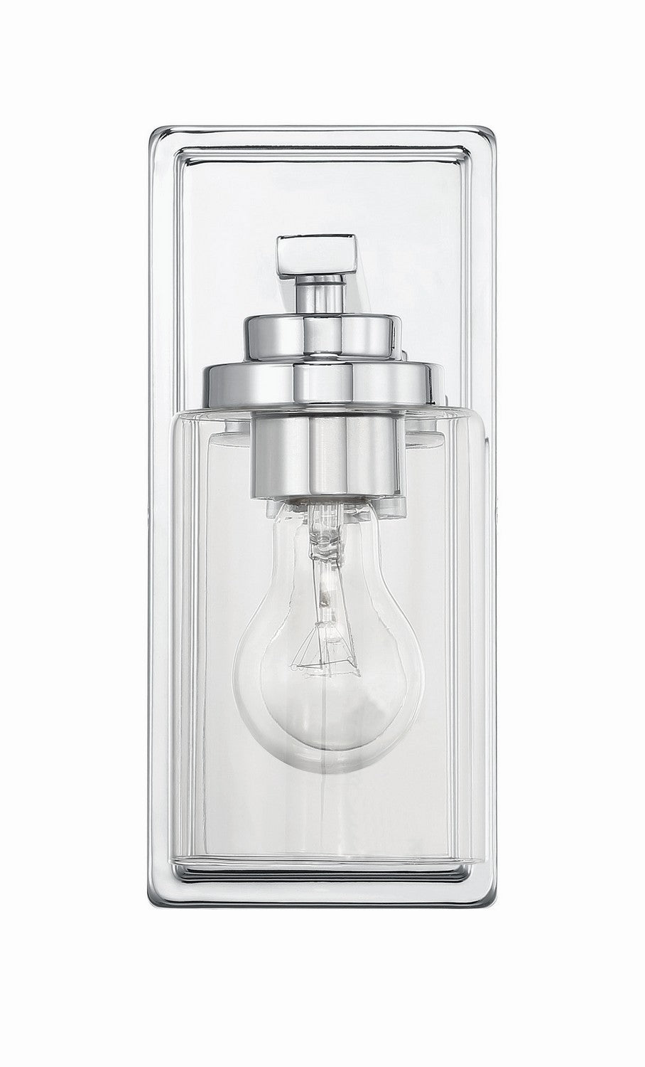 Clark One Light Wall Sconce in Chrome - available from The Lighting Shoppe, trusted by Canadian homeowners