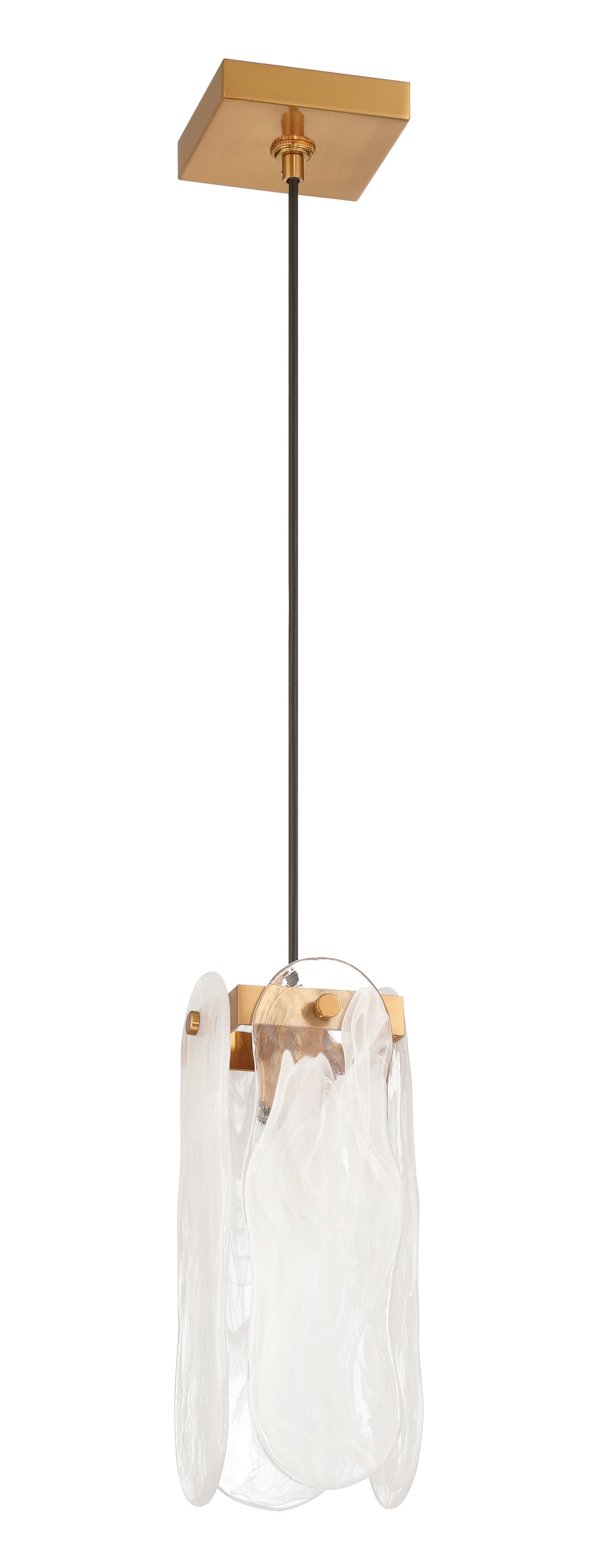 Angela One Light Pendant in Satin Brass - available from The Lighting Shoppe, trusted by Canadian homeowners