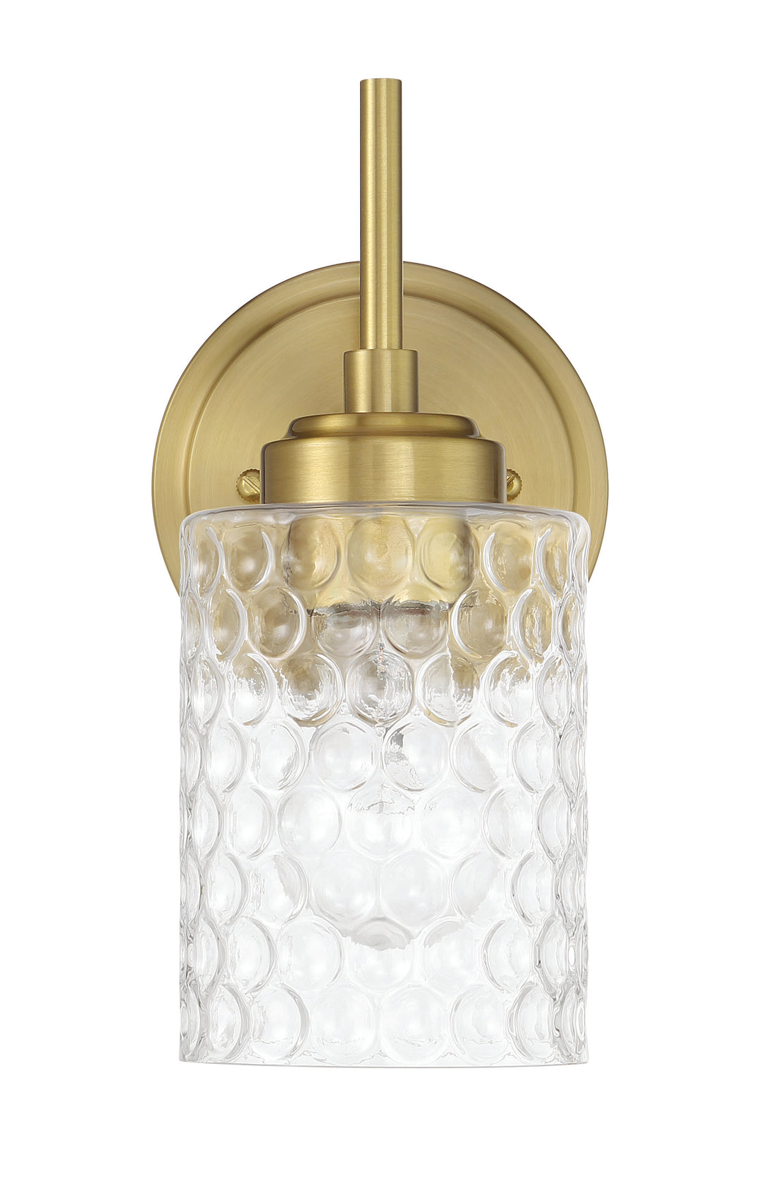 Claire One Light Wall Sconce in Satin Brass - available from The Lighting Shoppe, trusted by Canadian homeowners