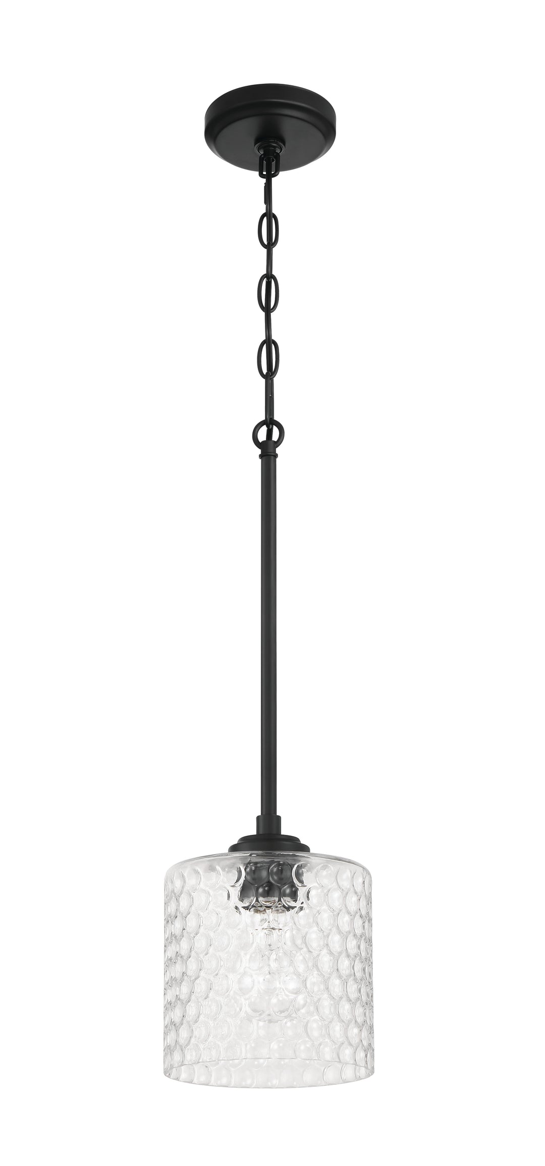 Claire One Light Mini Pendant in Flat Black - available from The Lighting Shoppe, trusted by Canadian homeowners