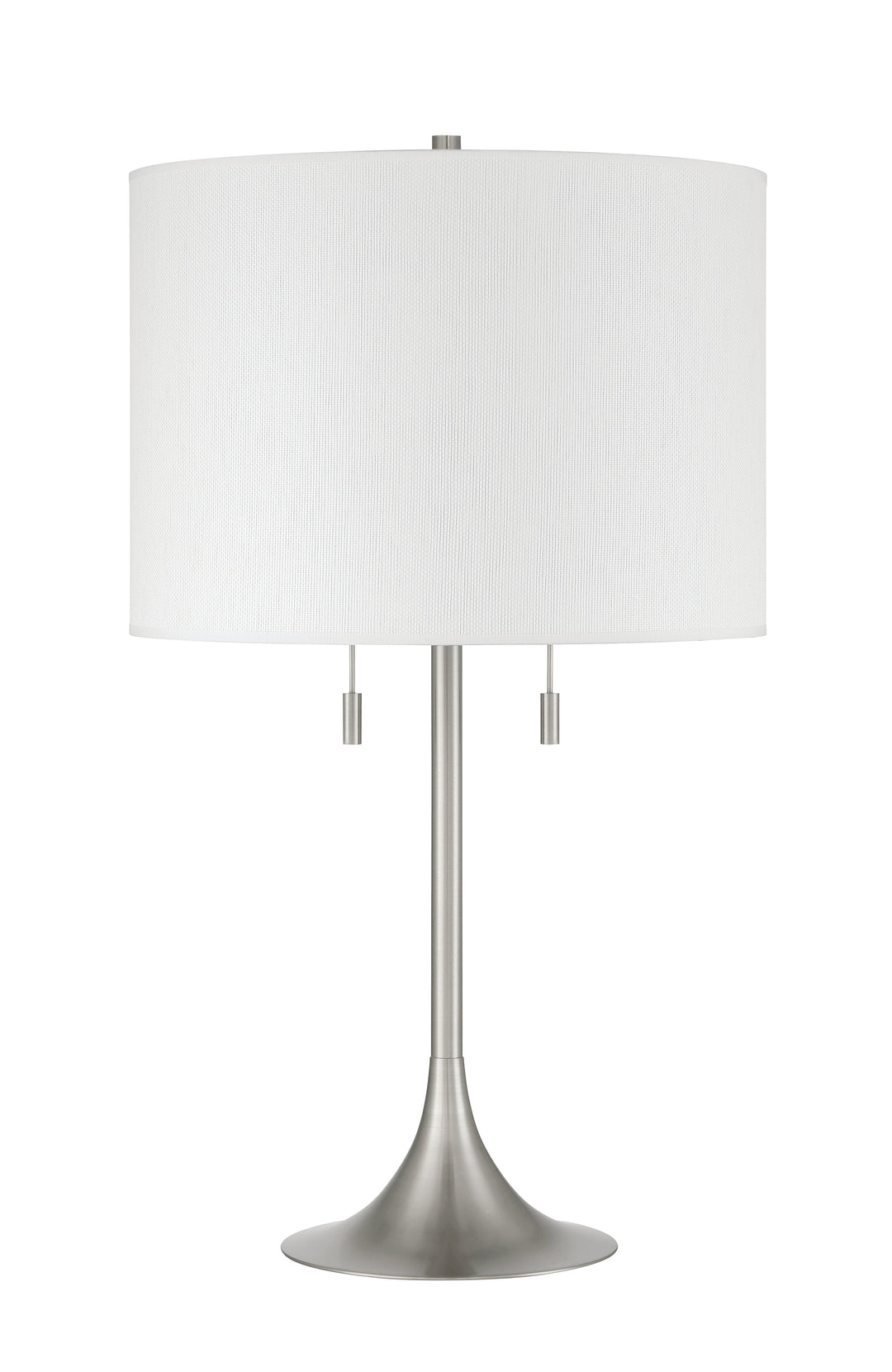 Neely Two Light Table Lamp in Brushed Polished Nickel - available from The Lighting Shoppe, trusted by Canadian homeowners
