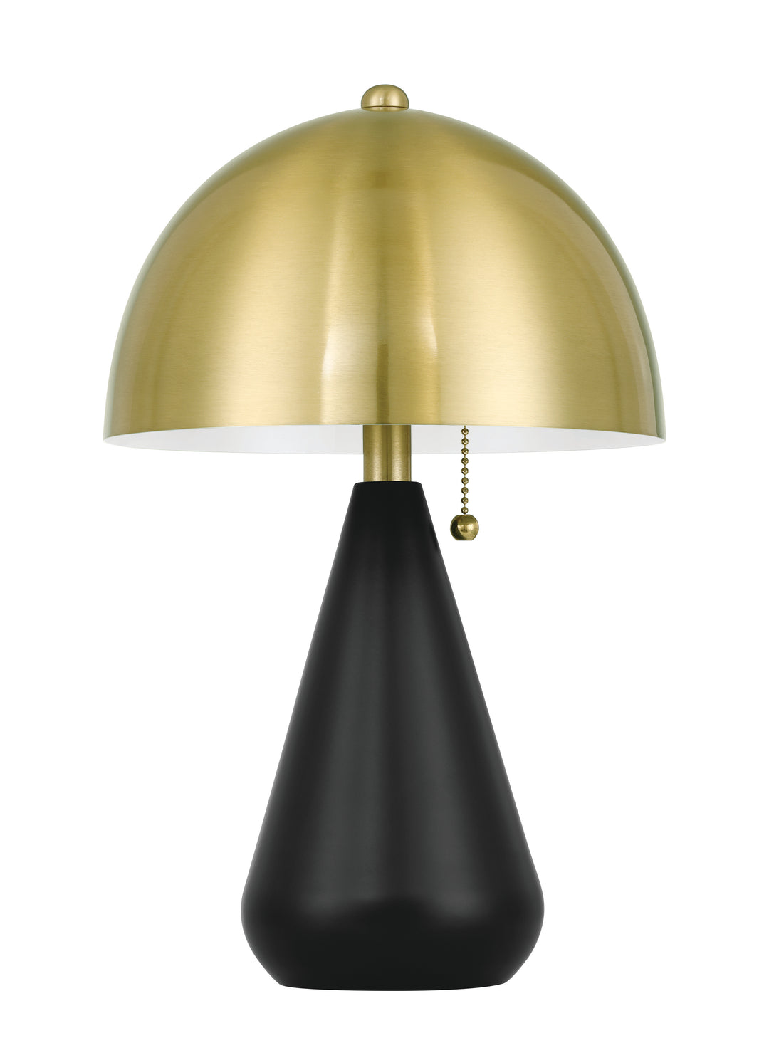 Shelby Two Light Table Lamp in Flat Black/Satin Brass - available from The Lighting Shoppe, trusted by Canadian homeowners