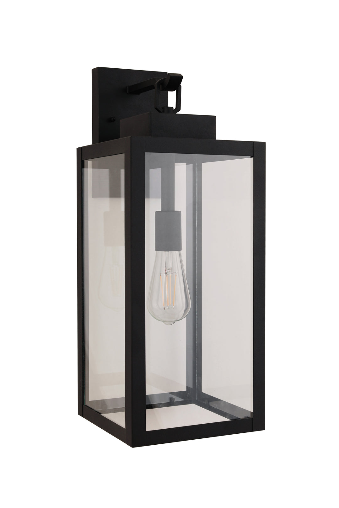 Marin One Light Outdoor Lantern in Textured Black - available from The Lighting Shoppe, trusted by Canadian homeowners
