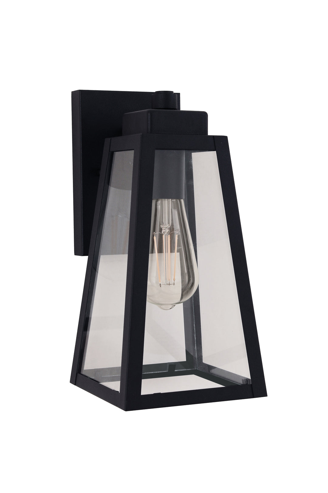 Sorano One Light Outdoor Lantern in Textured Black - available from The Lighting Shoppe, trusted by Canadian homeowners
