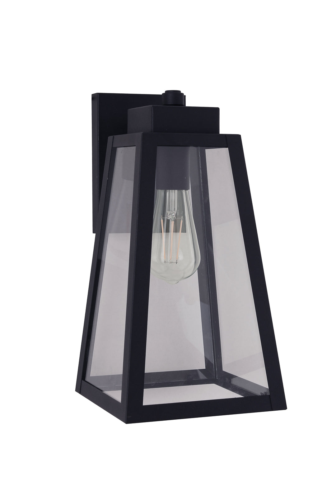 Sorano One Light Outdoor Lantern in Textured Black - available from The Lighting Shoppe, trusted by Canadian homeowners