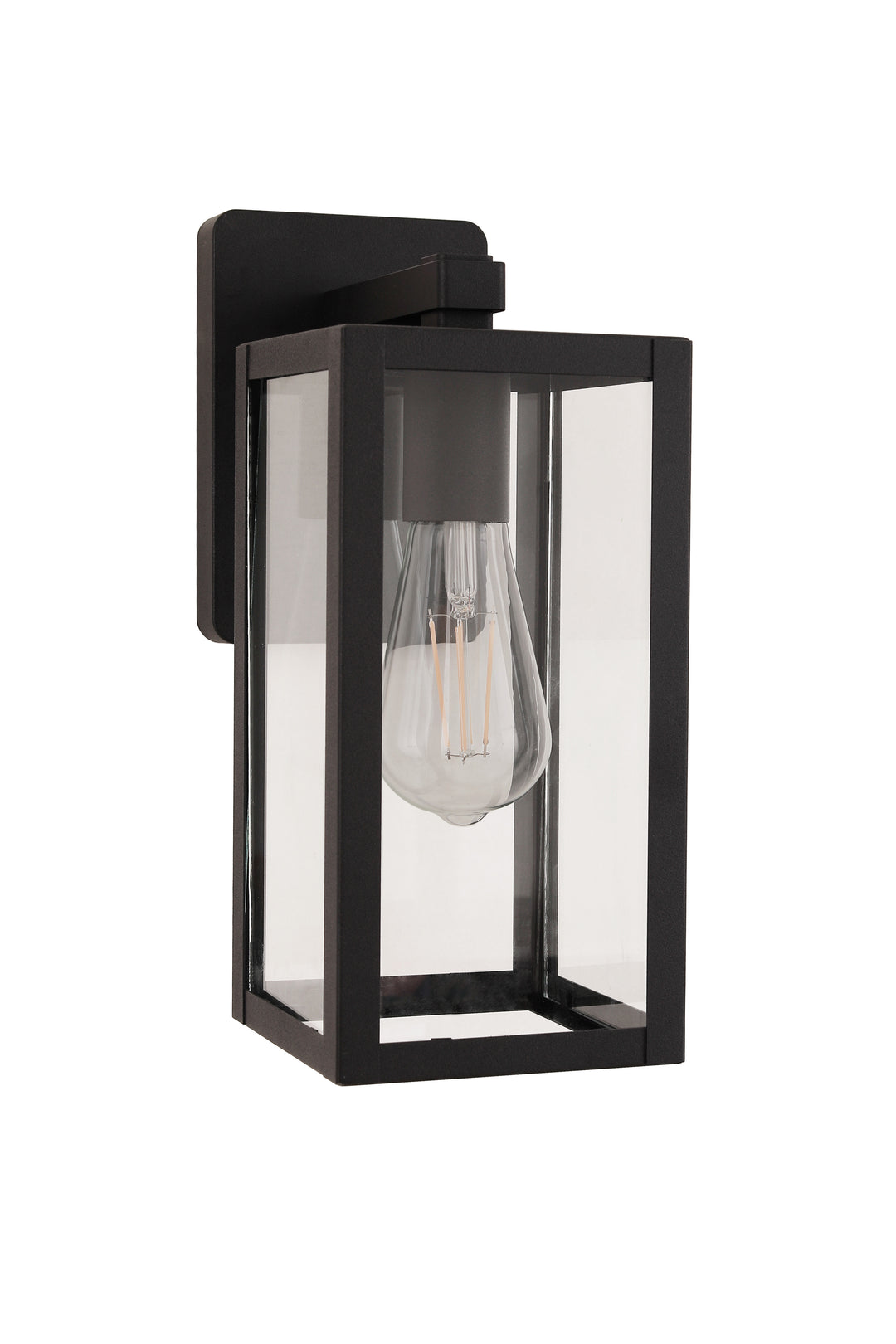 Harris One Light Outdoor Lantern in Textured Black - available from The Lighting Shoppe, trusted by Canadian homeowners
