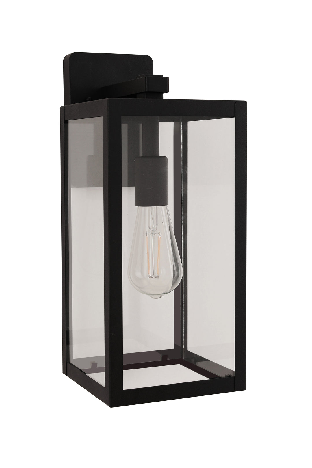 Harris One Light Outdoor Lantern in Textured Black - available from The Lighting Shoppe, trusted by Canadian homeowners