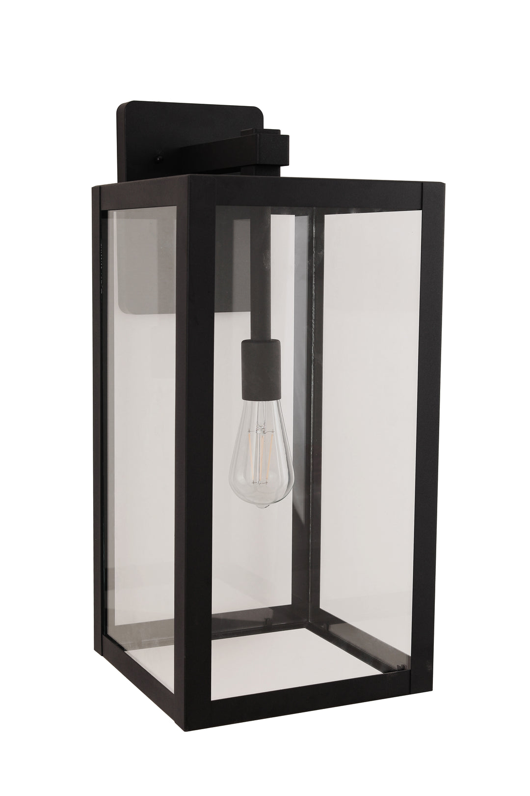 Harris One Light Outdoor Lantern in Textured Black - available from The Lighting Shoppe, trusted by Canadian homeowners