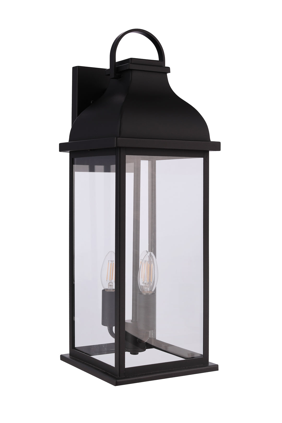 Bent Tree Three Light Outdoor Wall Lantern in Midnight - available from The Lighting Shoppe, trusted by Canadian homeowners