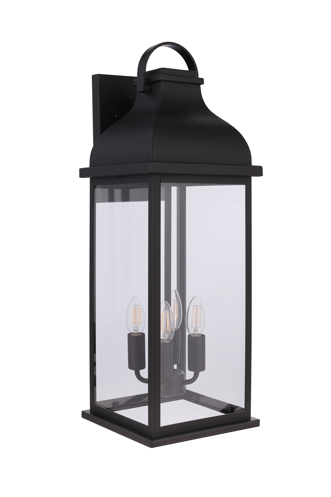 Bent Tree Four Light Outdoor Wall Lantern in Midnight - available from The Lighting Shoppe, trusted by Canadian homeowners
