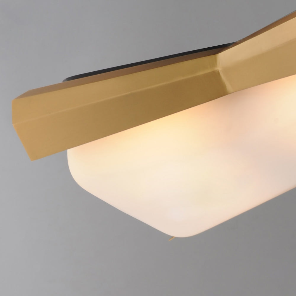 Maxim - 10819SWBKAB - Two Light Flush Mount - Rizzo - Black / Antique Brass