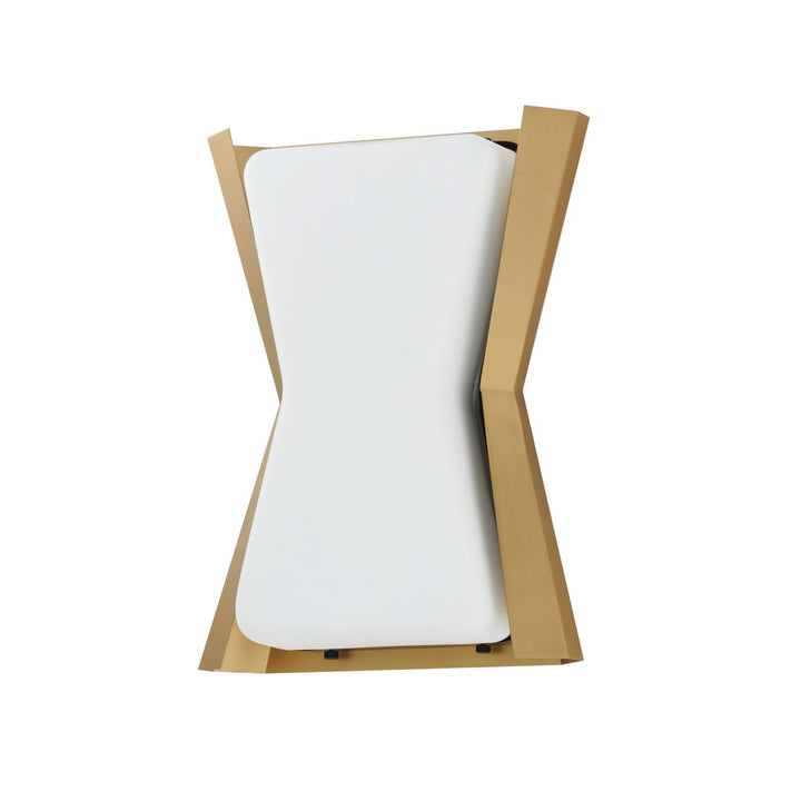 Maxim - 10819SWBKAB - Two Light Flush Mount - Rizzo - Black / Antique Brass