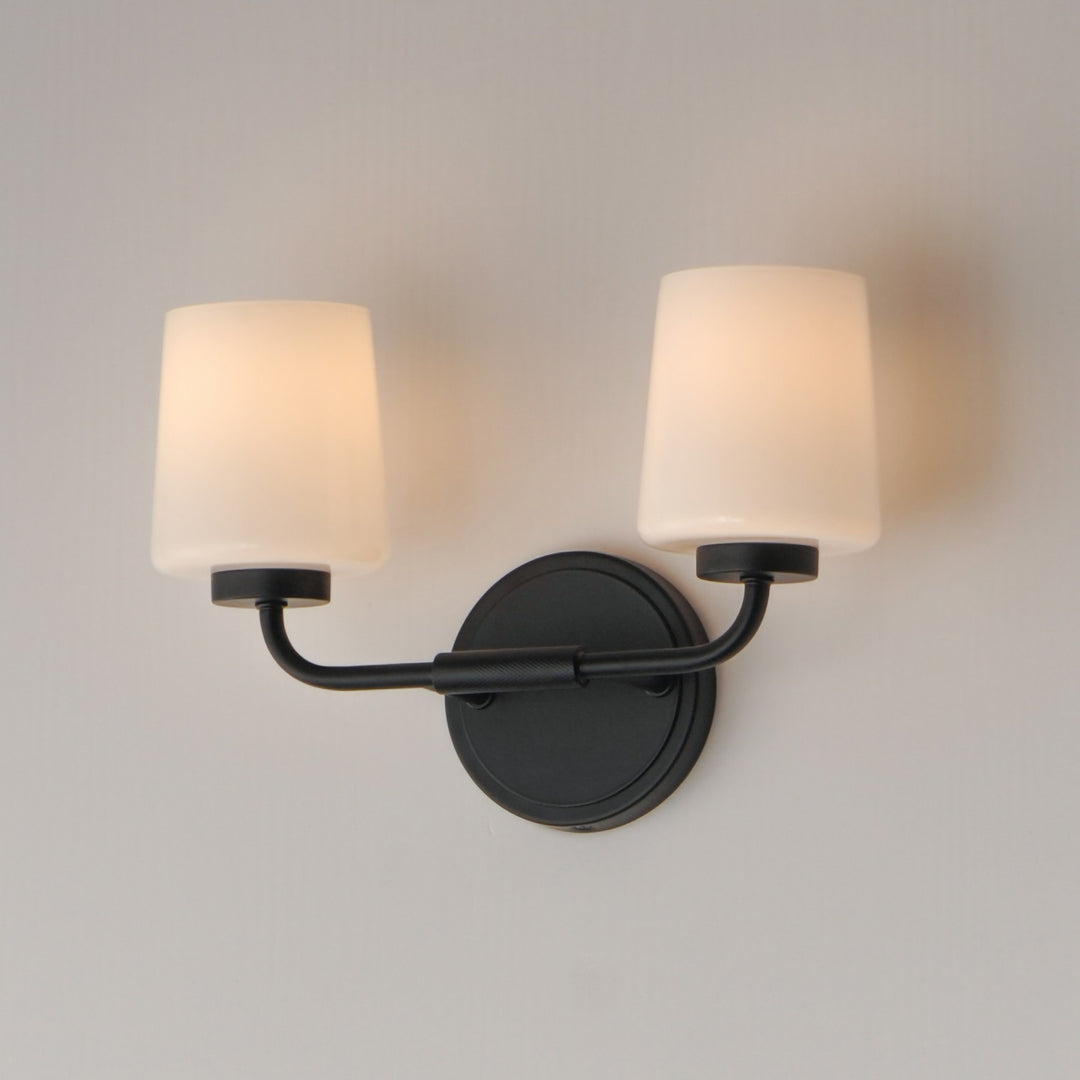 Maxim - 12692WTBK - Two Light Wall Sconce - Durham - Black