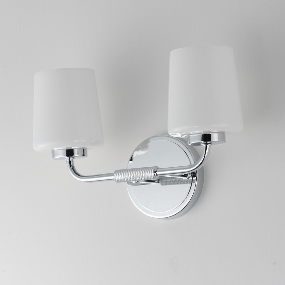 Maxim - 12692WTPC - Two Light Wall Sconce - Durham - Polished Chrome