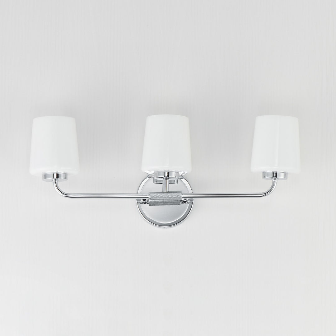 Maxim - 12693WTPC - Three Light Bath Vanity - Durham - Polished Chrome