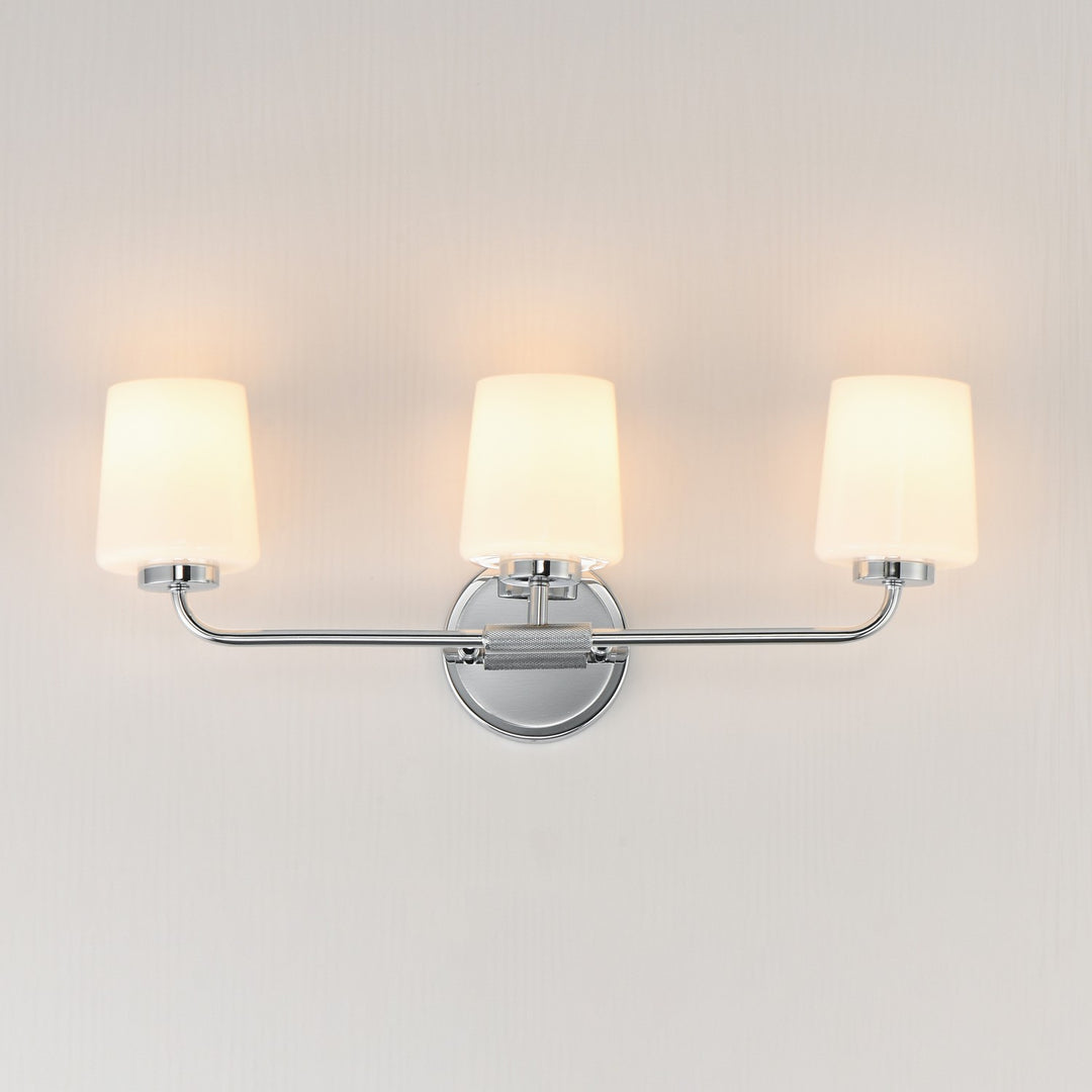 Maxim - 12693WTPC - Three Light Bath Vanity - Durham - Polished Chrome