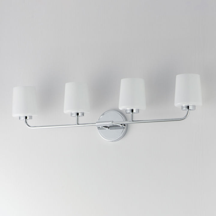 Maxim - 12694WTPC - Four Light Bath Vanity - Durham - Polished Chrome