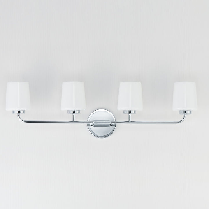 Maxim - 12694WTPC - Four Light Bath Vanity - Durham - Polished Chrome