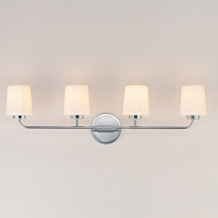 Maxim - 12694WTPC - Four Light Bath Vanity - Durham - Polished Chrome
