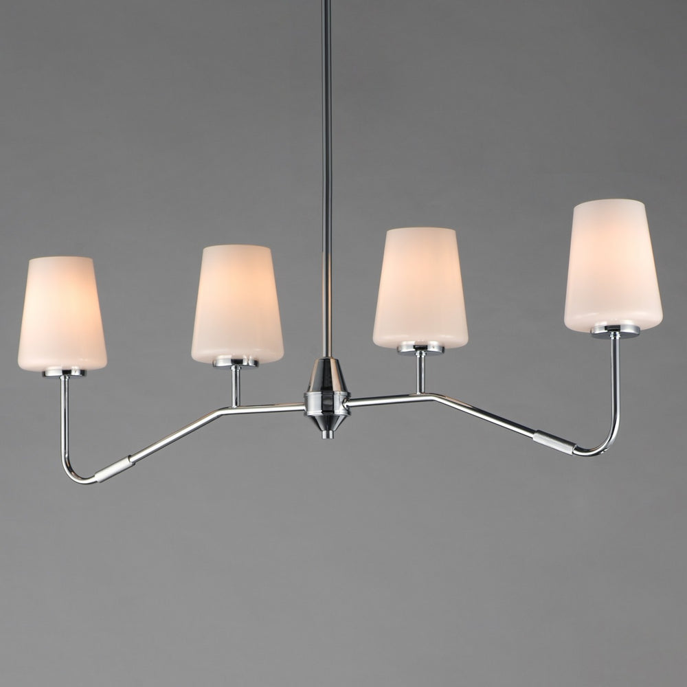Maxim - 12697WTPC - Four Light Linear Chandelier - Durham - Polished Chrome