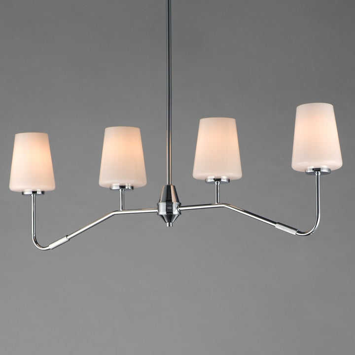 Maxim - 12697WTPC - Four Light Linear Chandelier - Durham - Polished Chrome