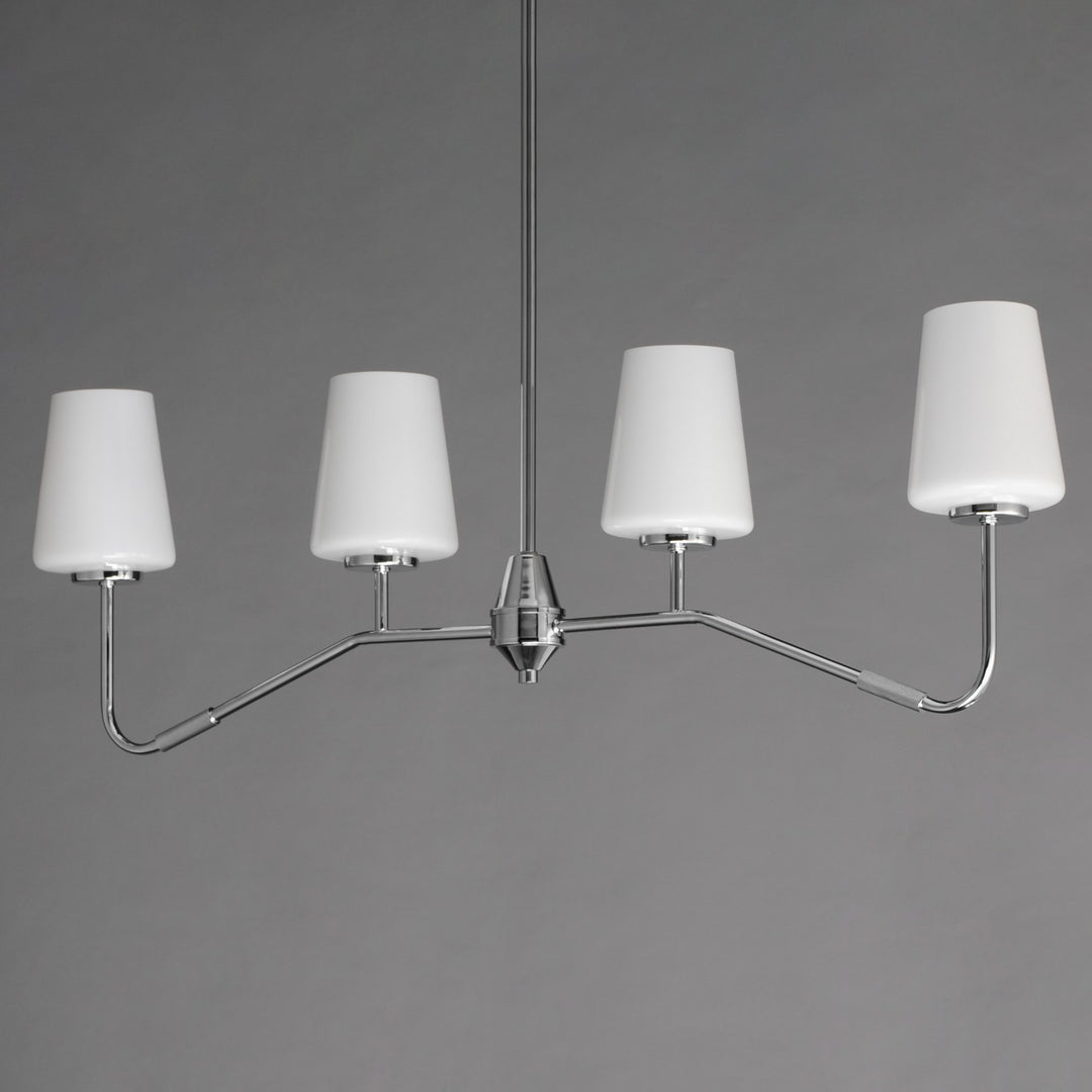 Maxim - 12697WTPC - Four Light Linear Chandelier - Durham - Polished Chrome