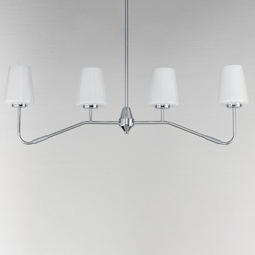 Maxim - 12697WTPC - Four Light Linear Chandelier - Durham - Polished Chrome