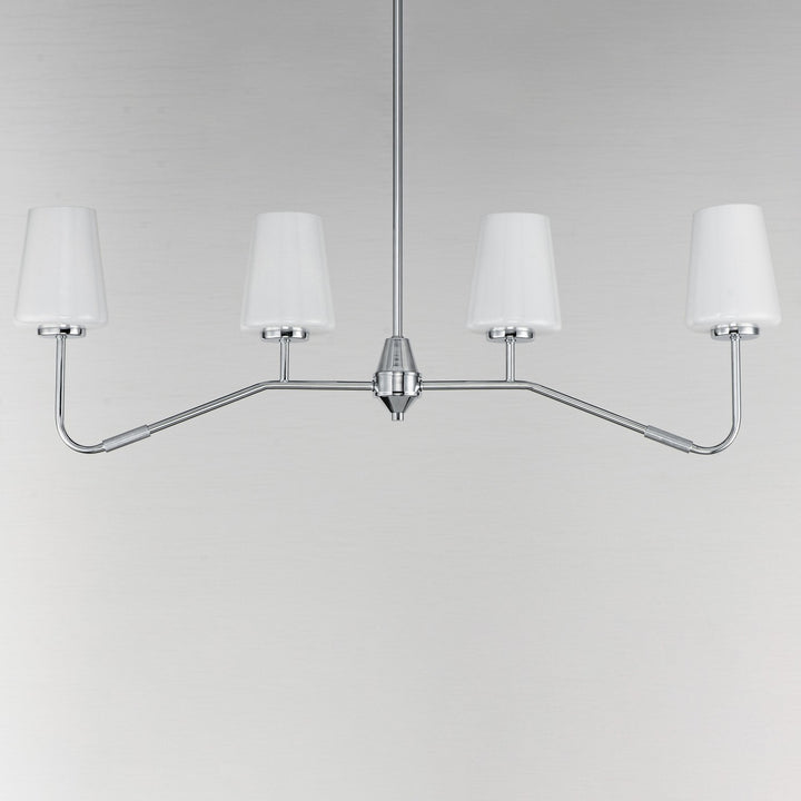 Maxim - 12697WTPC - Four Light Linear Chandelier - Durham - Polished Chrome