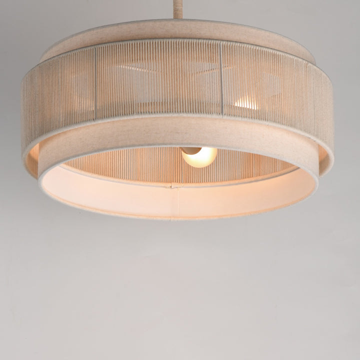 Maxim - 12813OFNAB - Three Light Pendant - Seacliff - Natural Aged Brass