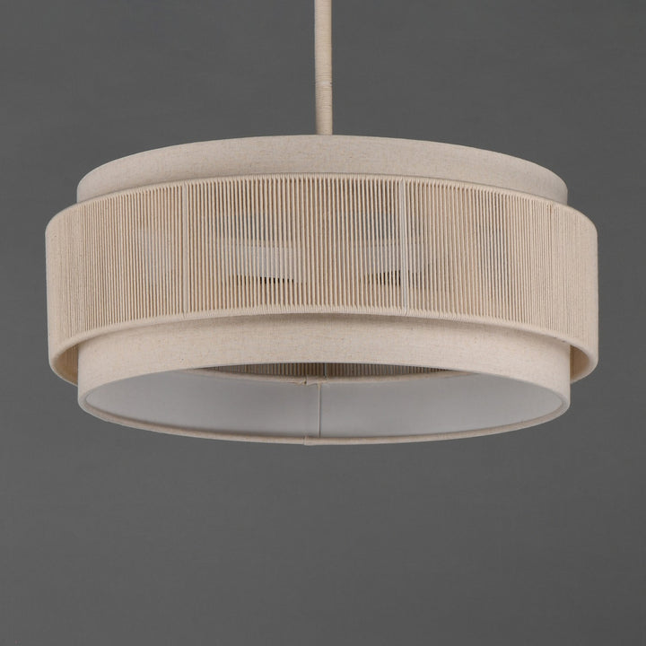 Maxim - 12813OFNAB - Three Light Pendant - Seacliff - Natural Aged Brass