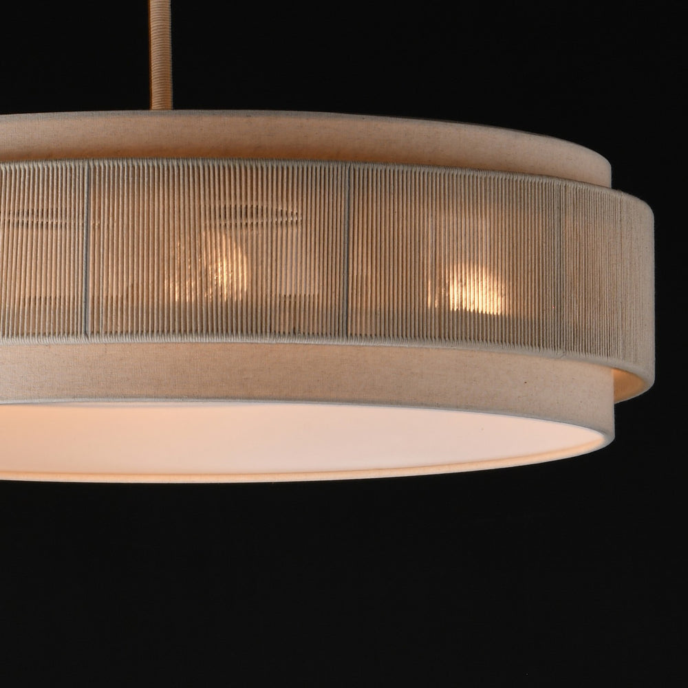 Maxim - 12814OFNAB - Four Light Pendant - Seacliff - Natural Aged Brass