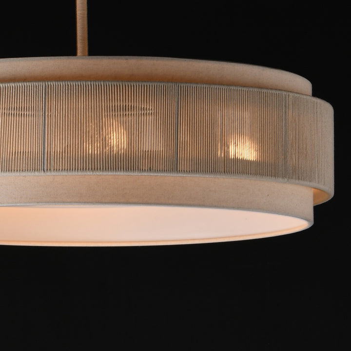 Maxim - 12814OFNAB - Four Light Pendant - Seacliff - Natural Aged Brass